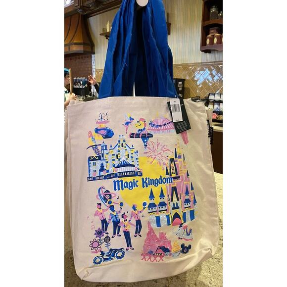 2024 Walt Disney World Magic Kingdom Bag Canvas Tote Starbucks Discovery Series - Picture 1 of 2
